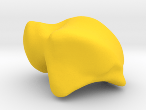 Human Left Talus in Yellow Processed Versatile Plastic