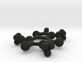 Caffeine Pendant in Black Natural Versatile Plastic