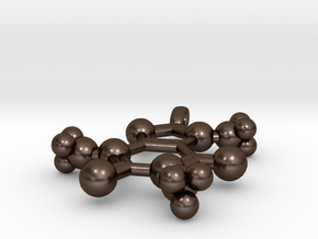 Caffeine Pendant in Polished Bronze Steel