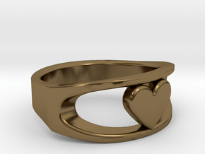 Lite Ring model 2.1 in Polished Bronze