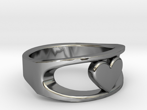 Lite Ring model 2.1 in Fine Detail Polished Silver