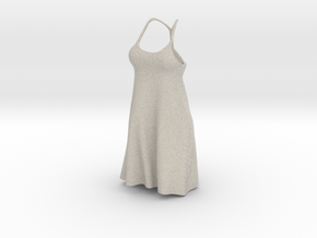 Strappy Little Dress in Natural Sandstone