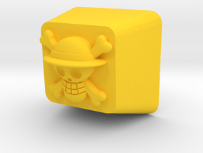 Luffy Cherry MX Keycap in Yellow Processed Versatile Plastic