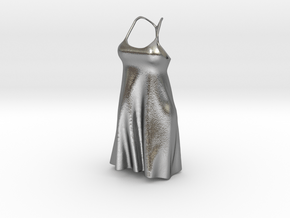 Strappy Little Dress in Natural Silver