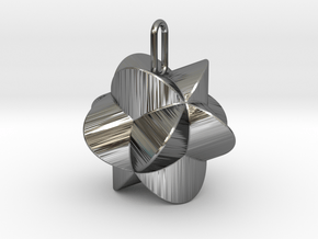 Pendant-c-4-3-20-45 in Fine Detail Polished Silver