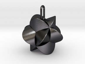 Pendant-c-4-3-20-45 in Polished and Bronzed Black Steel