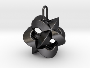 Pendant-c-4-3-20-45-p1o in Polished and Bronzed Black Steel