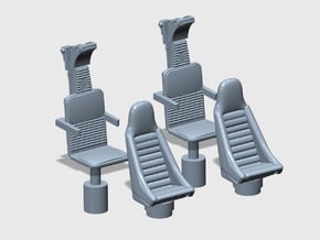 YT1300 DEAGO CABIN COCKPIT SEATS in Smooth Fine Detail Plastic