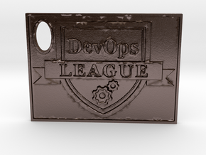 DevOps Thought Leadership Crest Certificate in Polished Bronze Steel