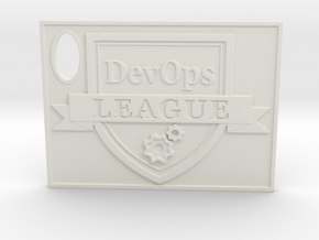 DevOps Thought Leadership Crest Certificate in White Natural Versatile Plastic