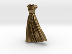 Wind Blown Gown in Polished Bronze