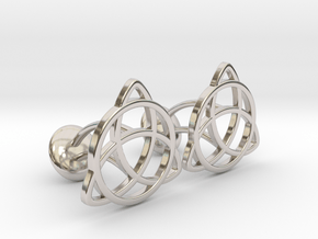  Celtic Knot in Rhodium Plated Brass