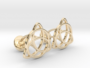  Celtic Knot in 14k Gold Plated Brass