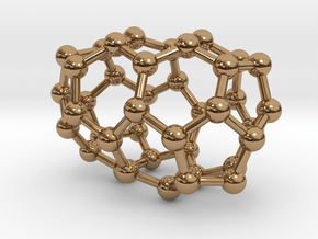 0109 Fullerene C40-3 d2 in Polished Brass