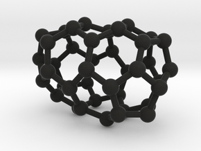 0109 Fullerene C40-3 d2 in Black Natural Versatile Plastic