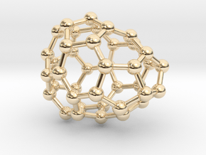 0110 Fullerene C40-4 c1 in 14K Yellow Gold