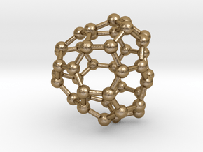 0125 Fullerene C40-19 c2 in Polished Gold Steel