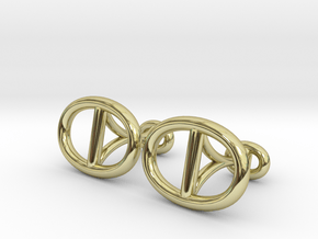  Chain Cufflinks in 18k Gold Plated Brass
