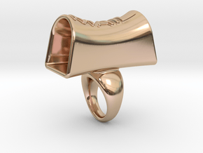 Message of love 17 in 14k Rose Gold Plated Brass