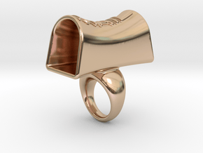 Message of love 18 in 14k Rose Gold Plated Brass