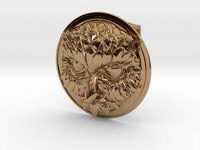 "Owliver" Belt Buckle in Polished Brass