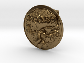 "Owliver" Belt Buckle in Polished Bronze