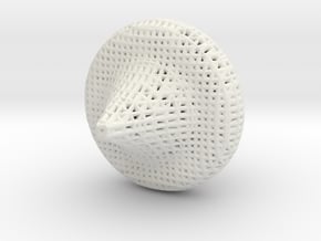Toupie math art in White Natural Versatile Plastic