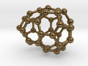 0111 Fullerene C40-5 cs in Polished Bronze