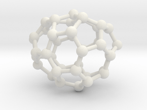 0112 Fullerene C40-6 c1 in White Natural Versatile Plastic