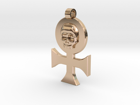 Order of Our Martyred Lady Pendant in 14k Rose Gold Plated Brass
