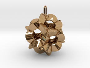 Pendant-c-6-5-30-45-p1o in Polished Brass