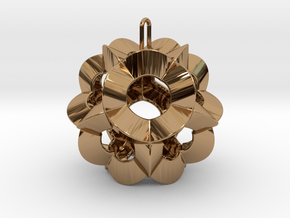 Pendant-c-6-5-30-90-p1o in Polished Brass