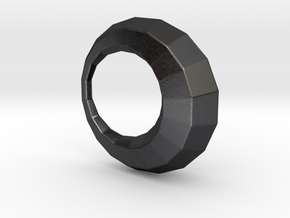 0104 Antisymmetric Torus (p=1; u=18; v=6) 5cm #011 in Polished and Bronzed Black Steel