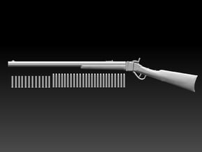 Sharps rifle w bullets 10.6cm in Tan Fine Detail Plastic