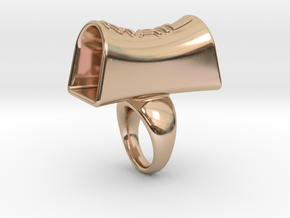 Message of love 24 in 14k Rose Gold Plated Brass