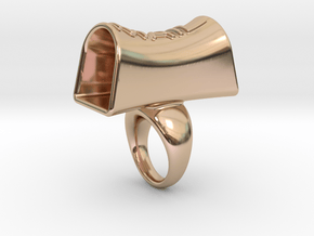 Message of love 25 in 14k Rose Gold Plated Brass