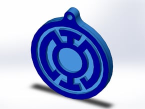 Blue Lantern Key Chain in Full Color Sandstone