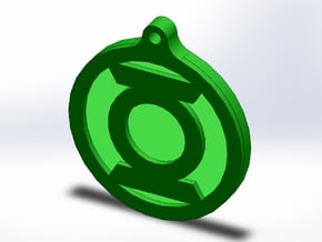 Green Lantern Key Chain in Full Color Sandstone