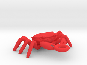 Crabs pendant in Red Processed Versatile Plastic