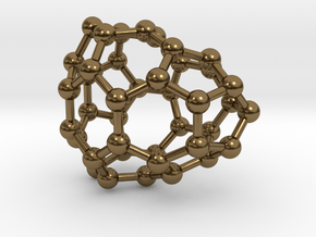 0113 Fullerene C40-7 cs in Polished Bronze