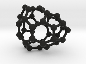 0113 Fullerene C40-7 cs in Black Natural Versatile Plastic