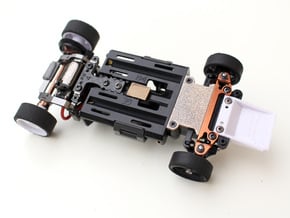Kyosho Mini-Z MR-03 Front Lower Cover in Polished Bronzed Silver Steel