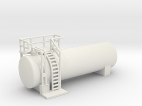 N Scale Diesel Storage Tank V3 (WSF) in White Natural Versatile Plastic