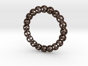 Bracelet Ball 70 in Polished Bronze Steel