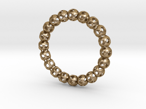 Bracelet Ball 70 in Polished Gold Steel