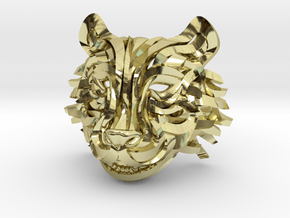 The Tiger Pendant in 18k Gold