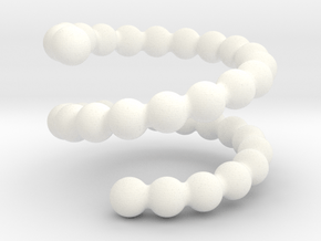 Spiral Ring 15 in White Processed Versatile Plastic
