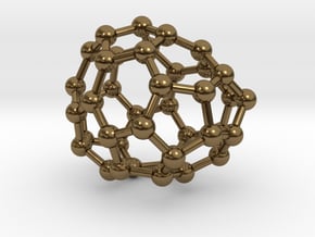 0116 Fullerene C40-10 c1 in Polished Bronze