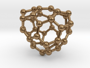 0117 Fullerene C40-11 c2 in Natural Brass