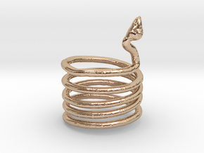 Snake Ring in 14k Rose Gold